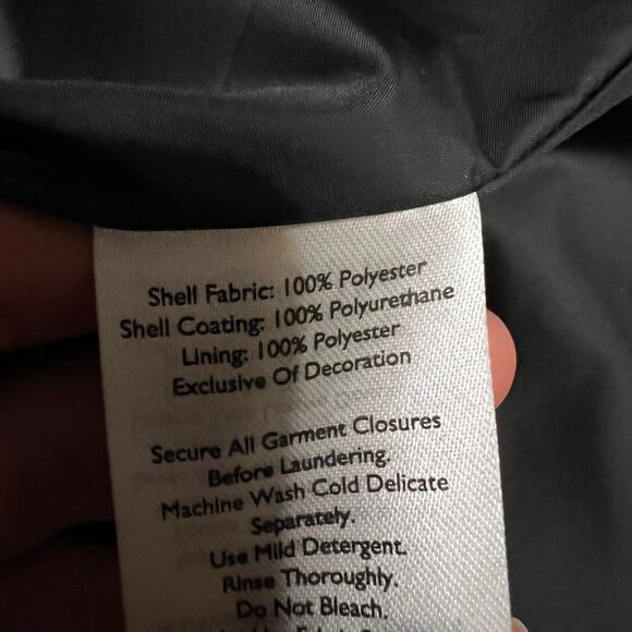 Eddie Bauer Jacket Womens XL Port Townsend Trench Coat Black - Picture 7 of 9